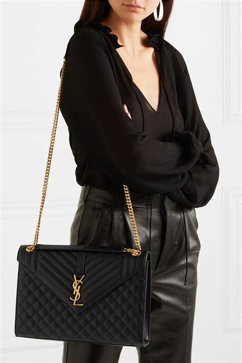 ysl envelope bag black large|ysl large black bag.